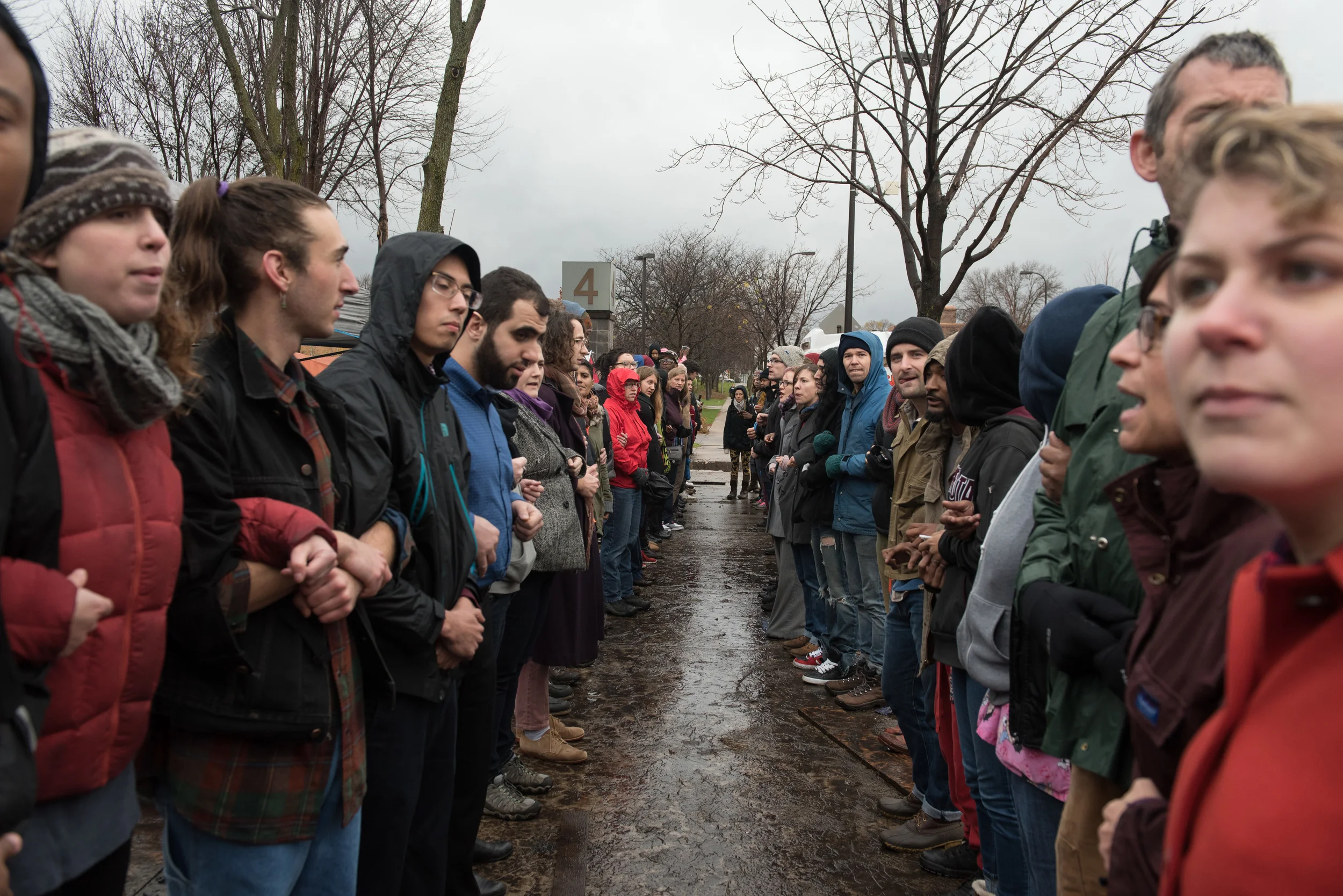 Minneapolis 4th precinct. November, 2015. For Minnesota Public Radio.