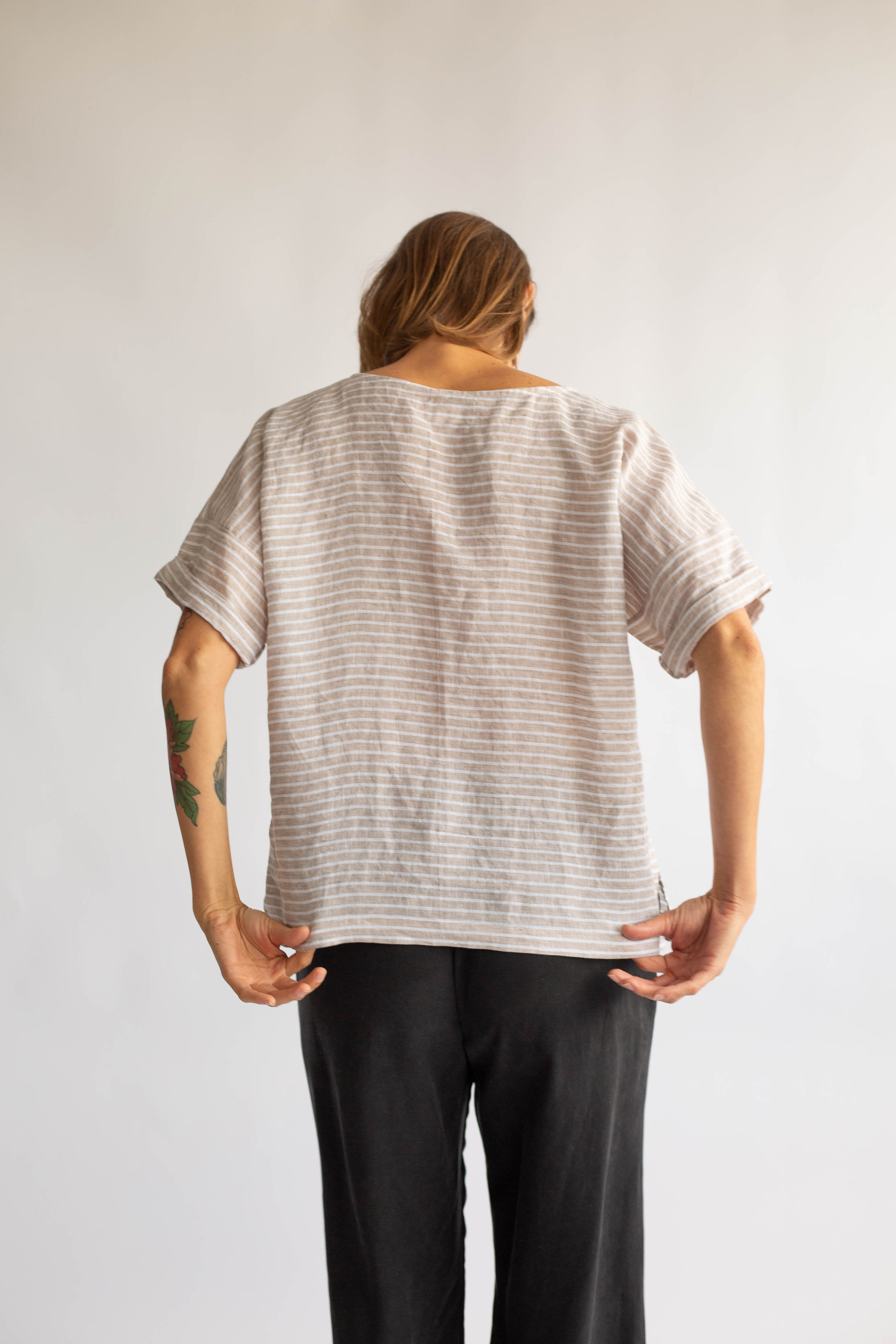 stripe annette top || korinne vader