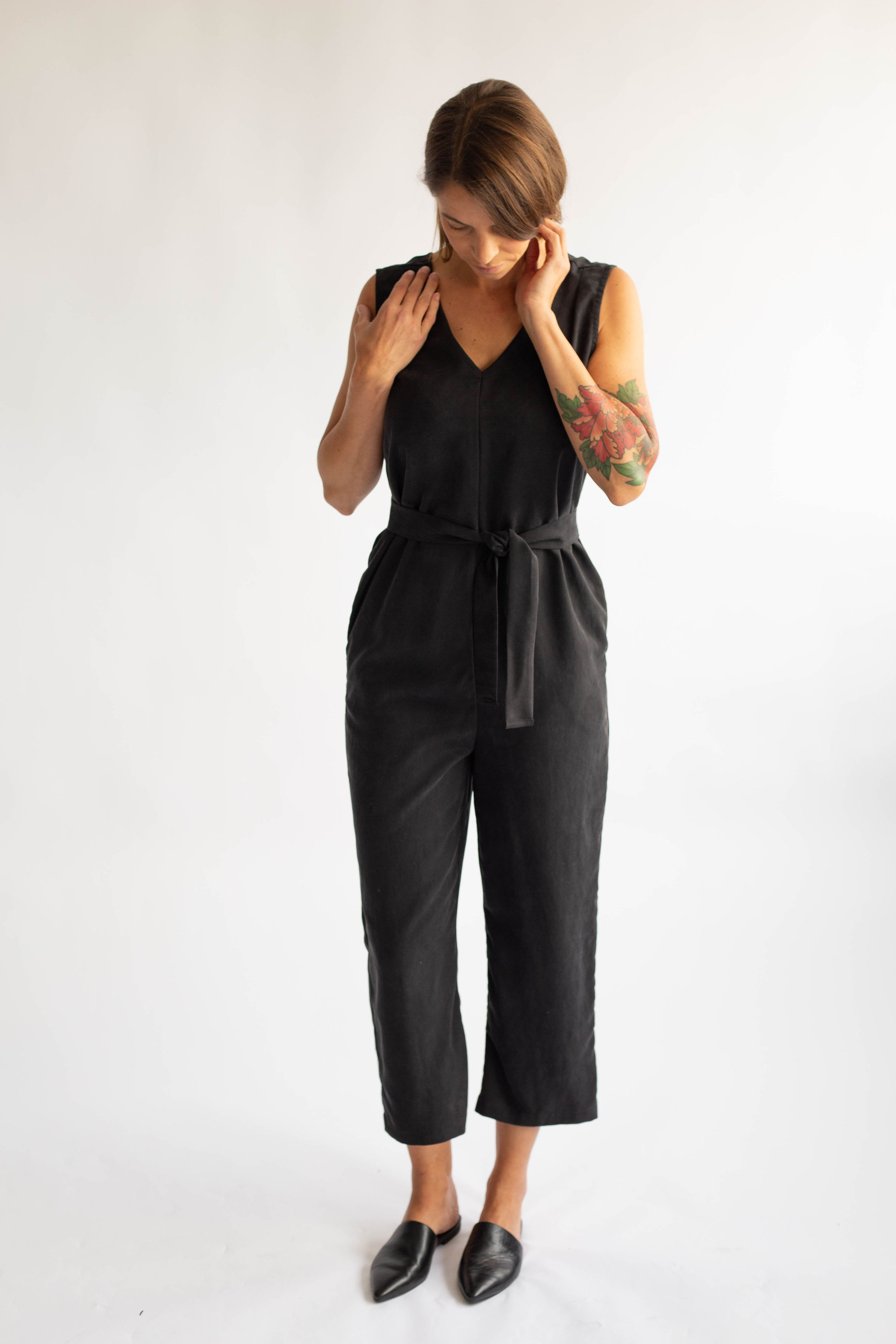 black odette jumpsuit || korinne vader