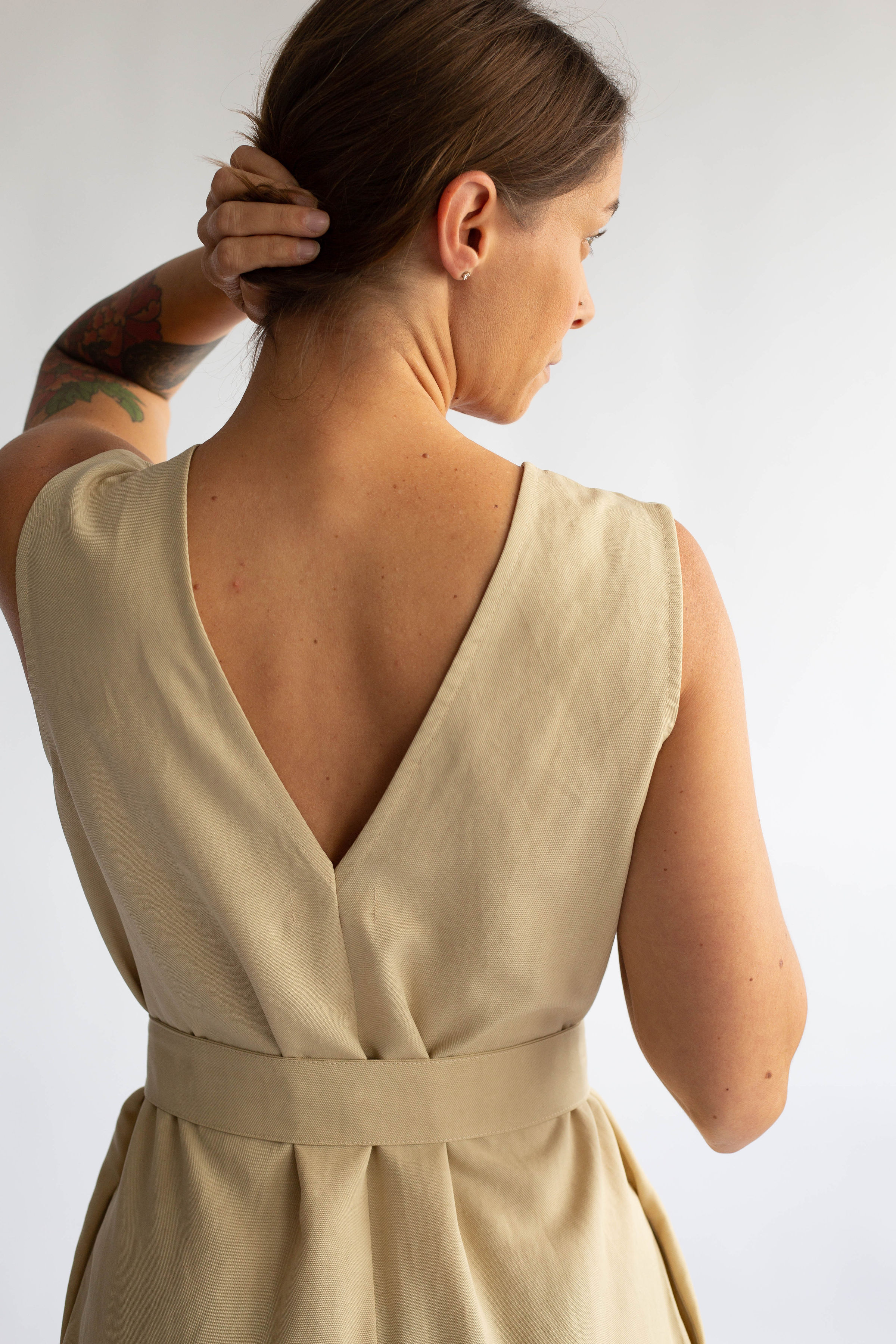 almond odette jumpsuit || korinne vader