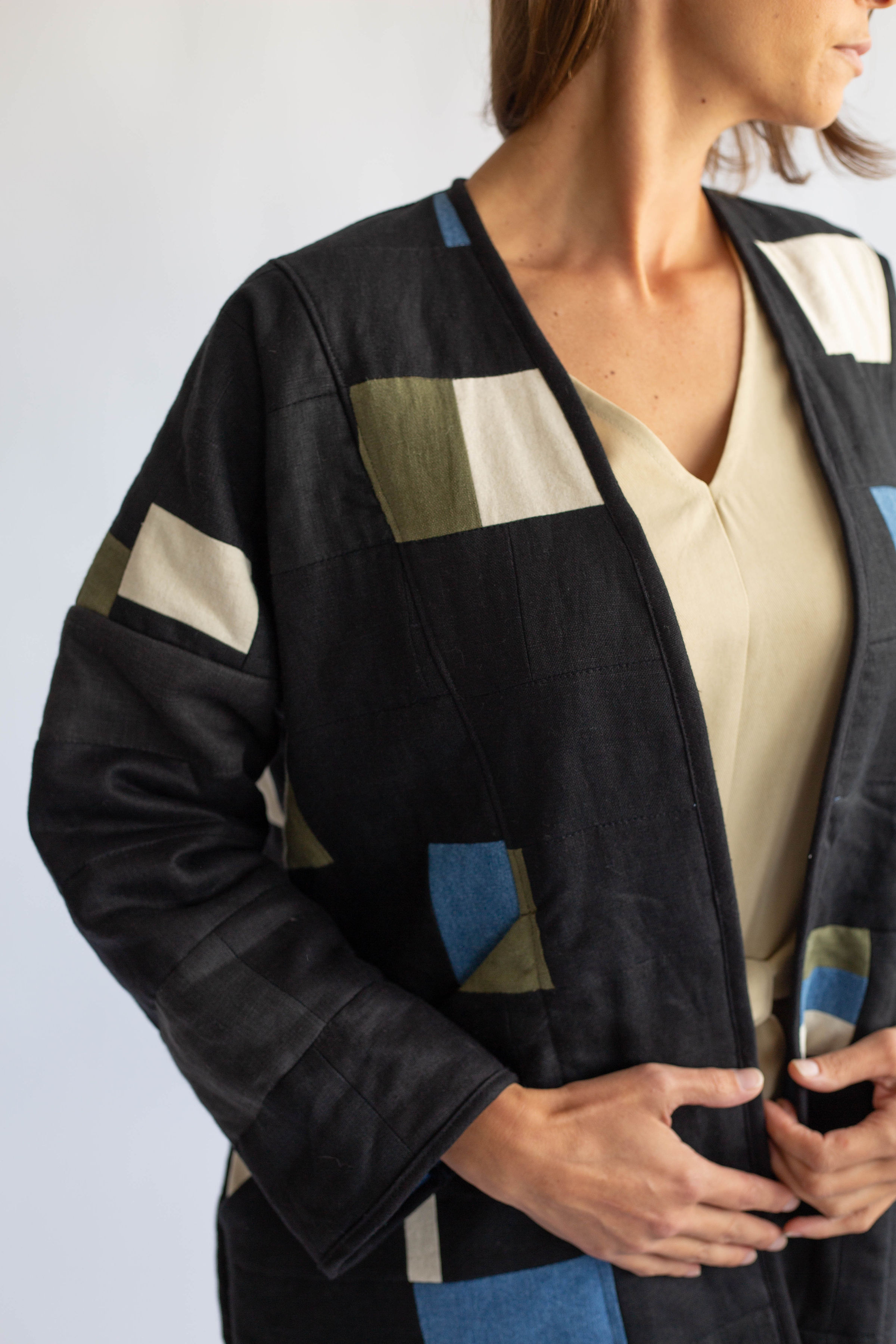 one of a kind patchwork coat || korinne vader