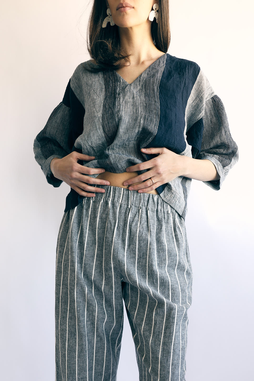 stripe camille pant || korinne vader