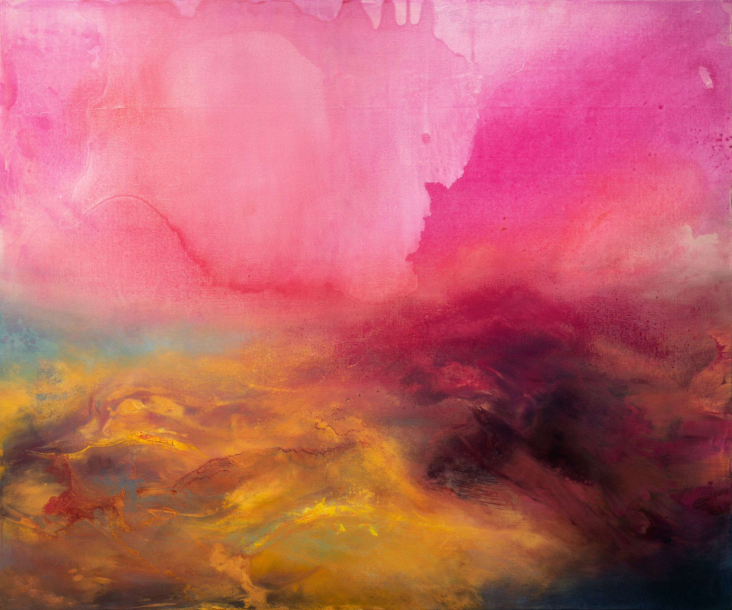 Elixir, 50” x 60”, oil and acrylic on canvas, 2019.