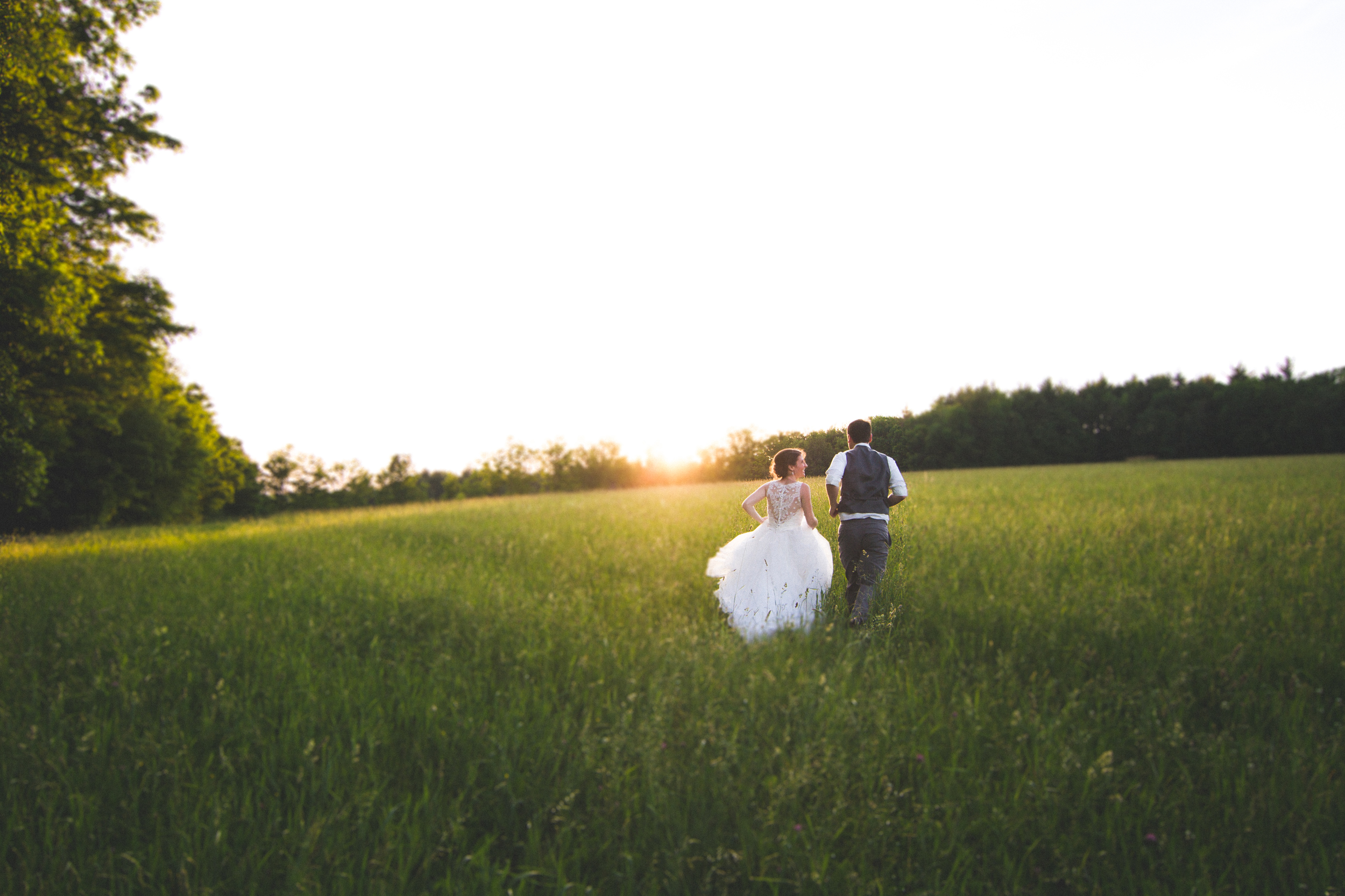 Sunset at Bliss Farm in Granville, Massachusetts. Sweet Alice Photography.