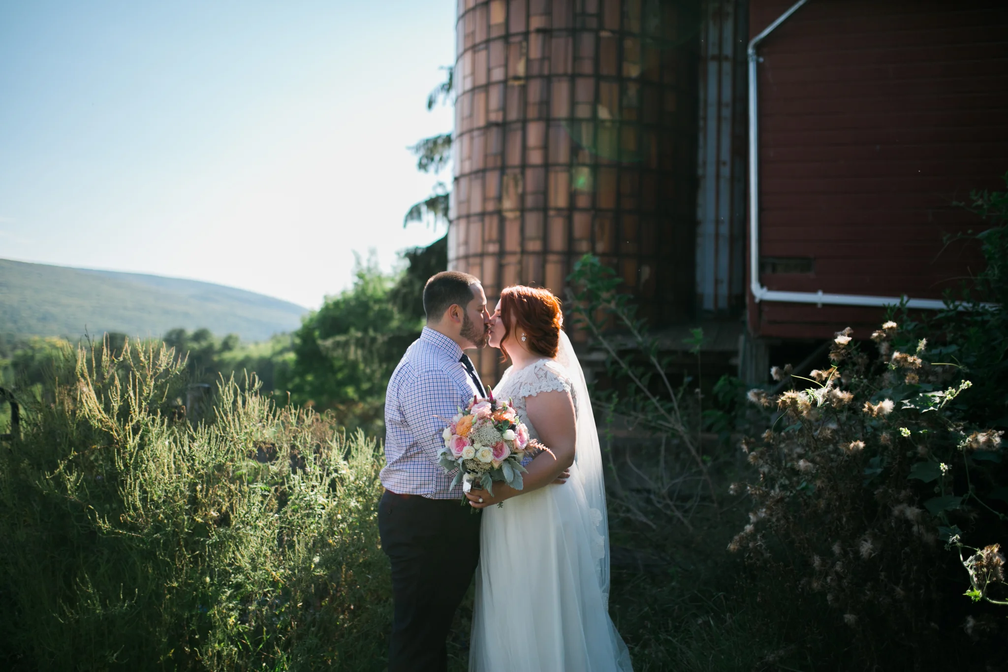 Jamie + Nick // A Rustic Ridge View Farm Wedding in Kerhonksen, NY