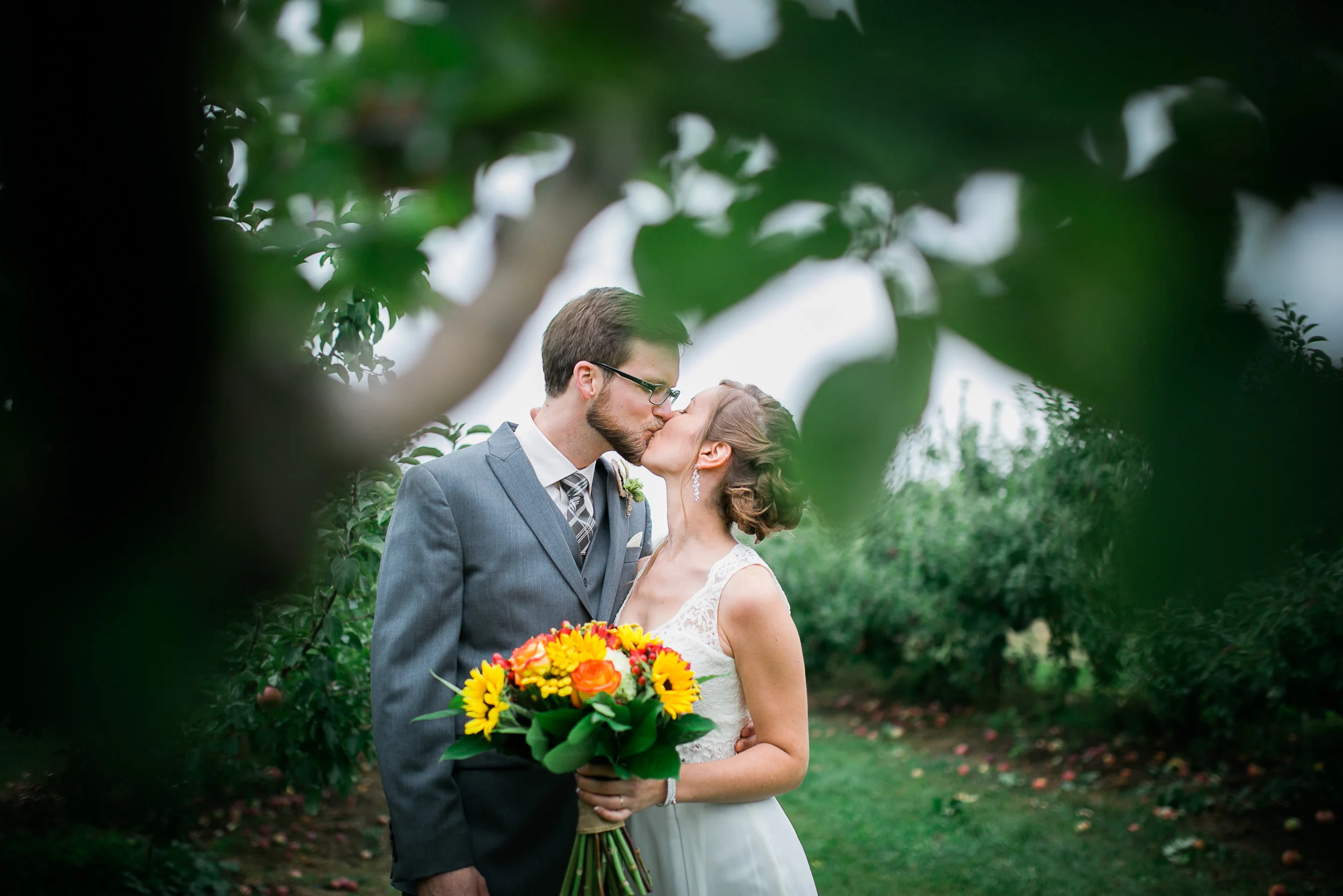 Erin + Ben // A Rustic Wedding at Alyson's Orchard in Walpole, NH