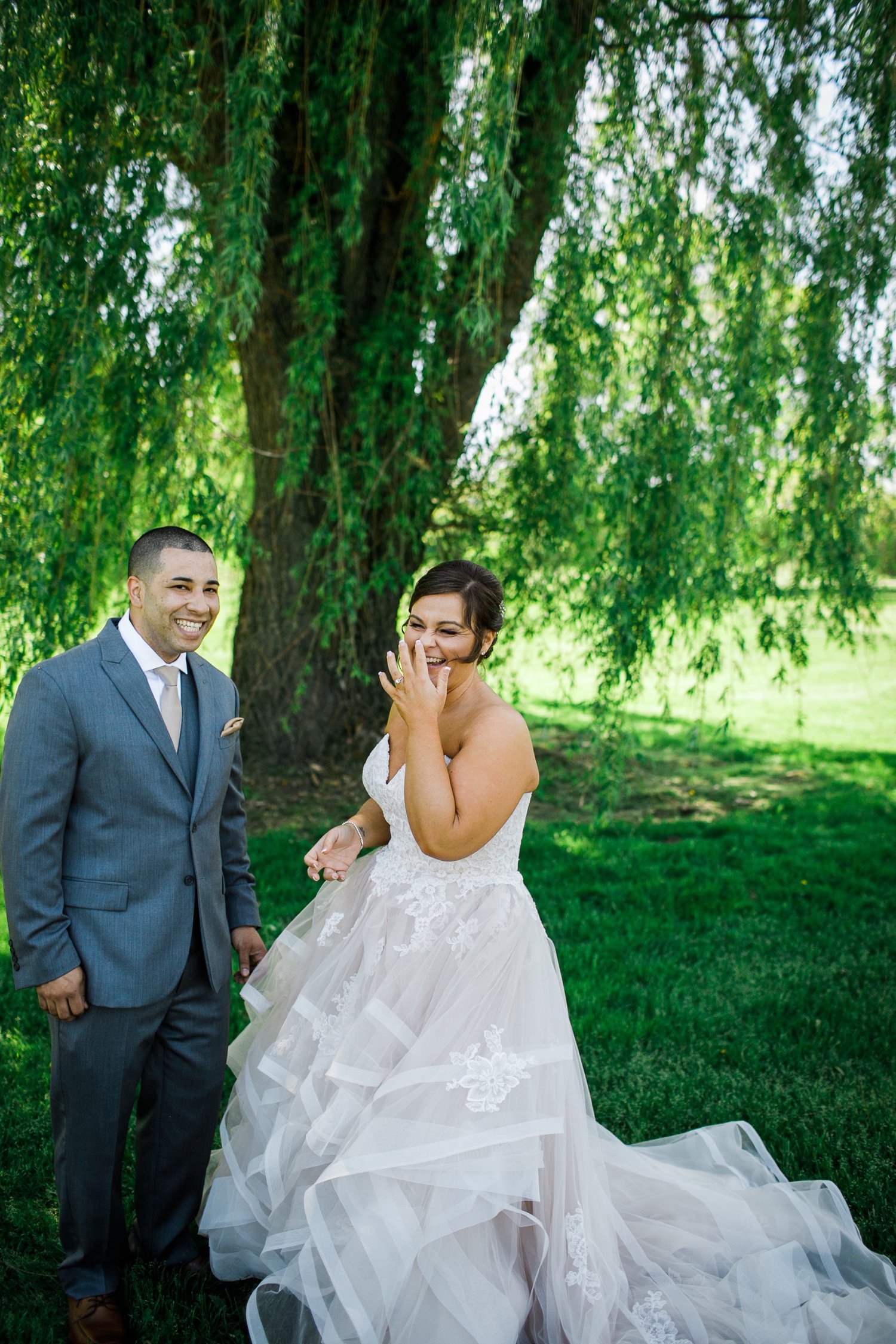 05_Joyful first look on a wedding day at Otterkill Golf and Country Club by Sweet Alice Photography.jpg