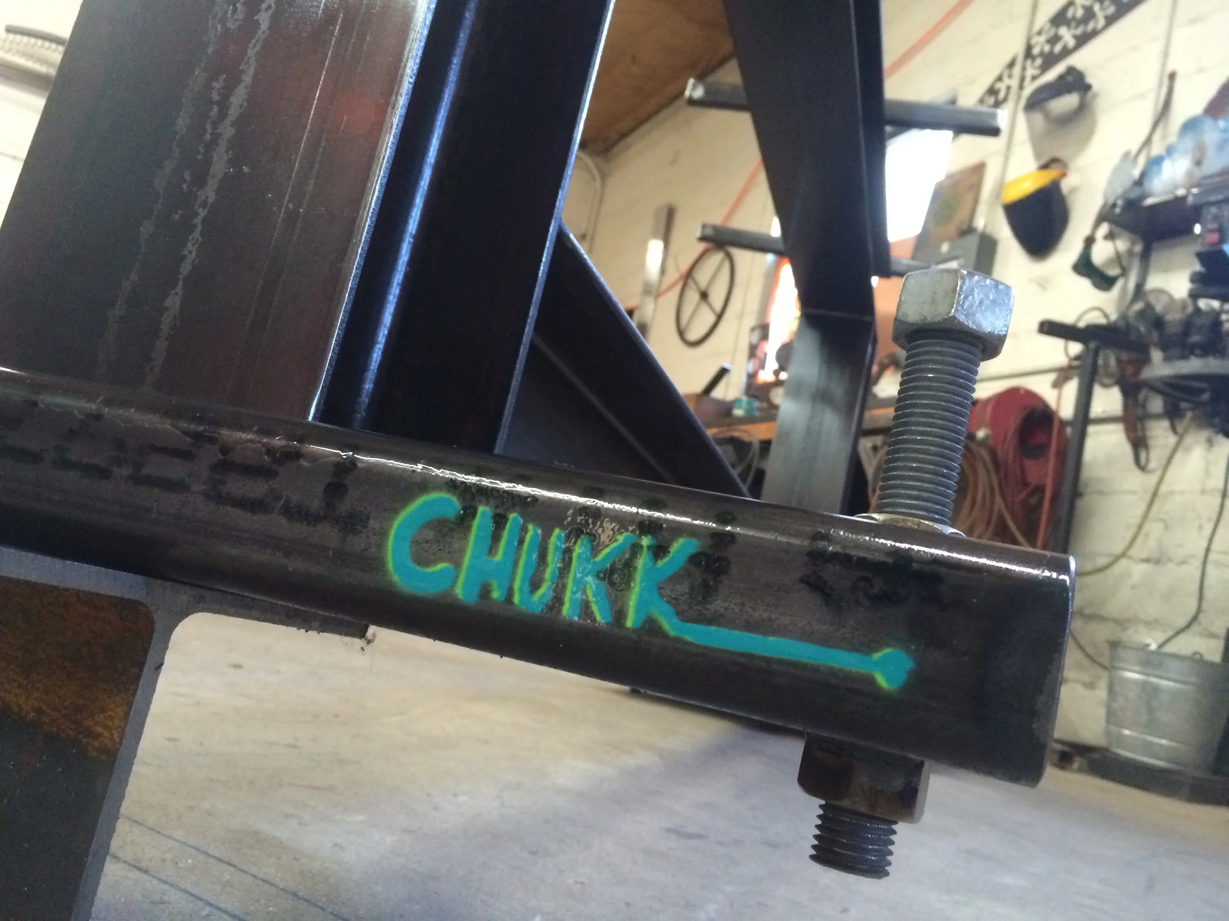 I beam table detail