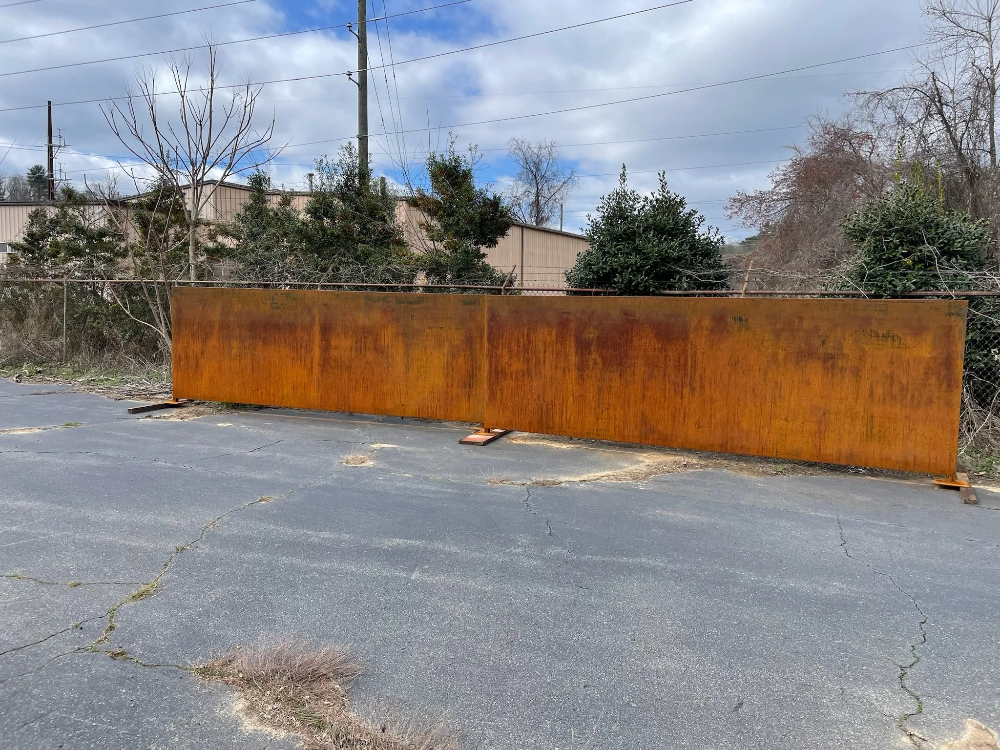 Corten background in process of rusting up