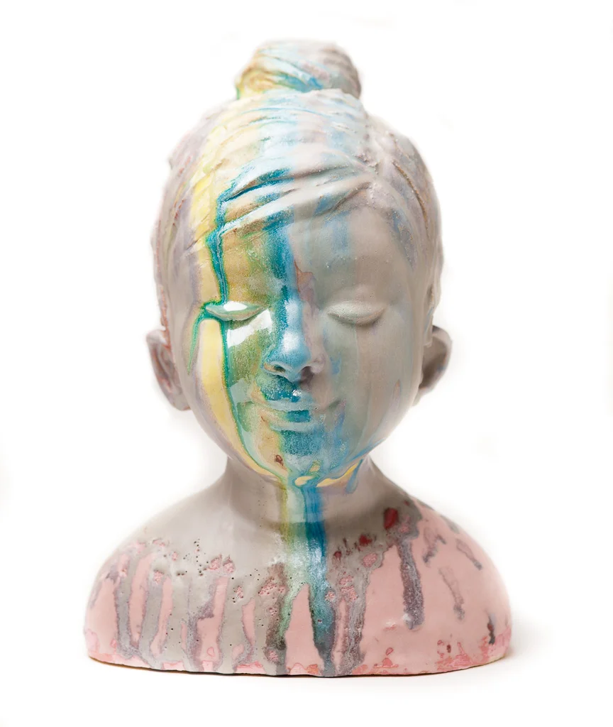 Dreaming Girl (no. 2). Jacob Foran. 2016. Ceramic, glaze. 12in.10in.6in
