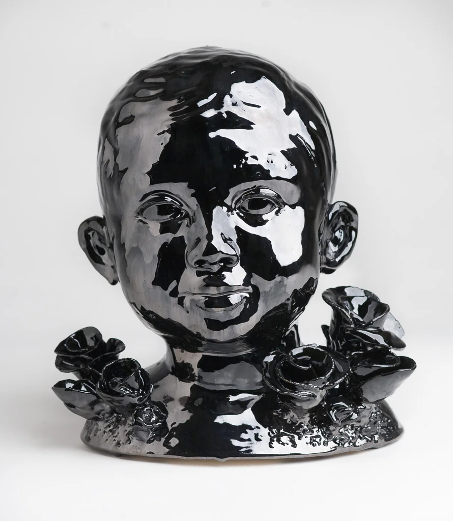 Head of Boy In Garden