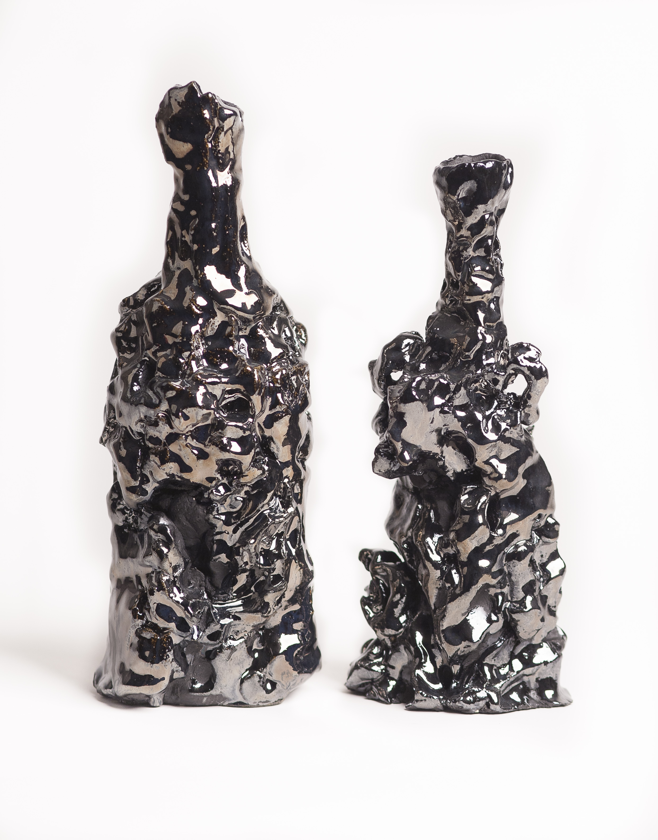 6 Void Bottle; Unnamed Candelabra Assemblage