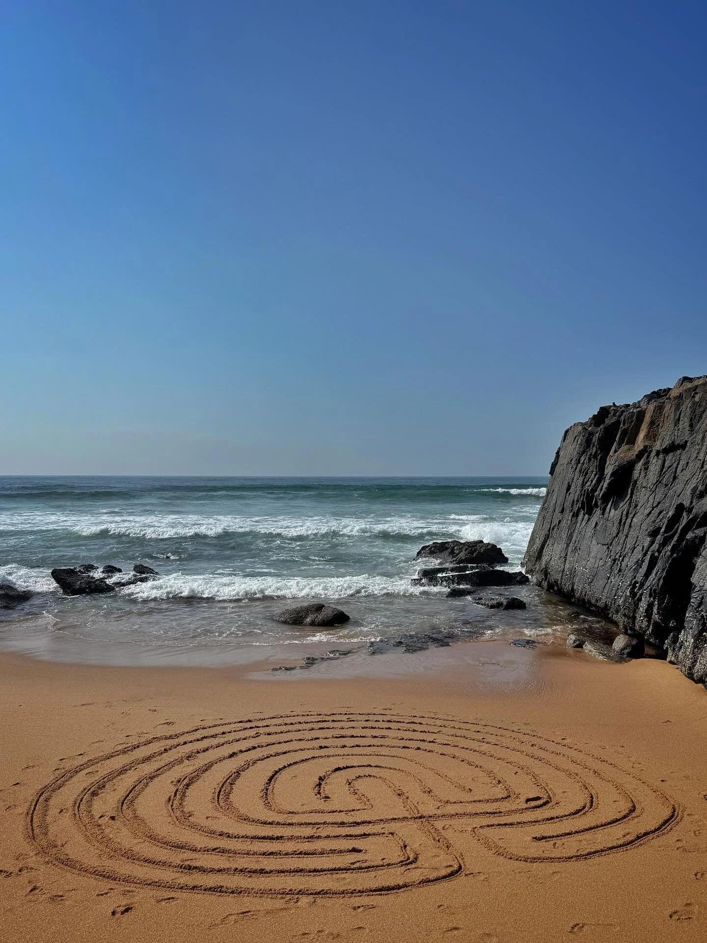 Had to create a labyrinth on one of the beaches of my childhood