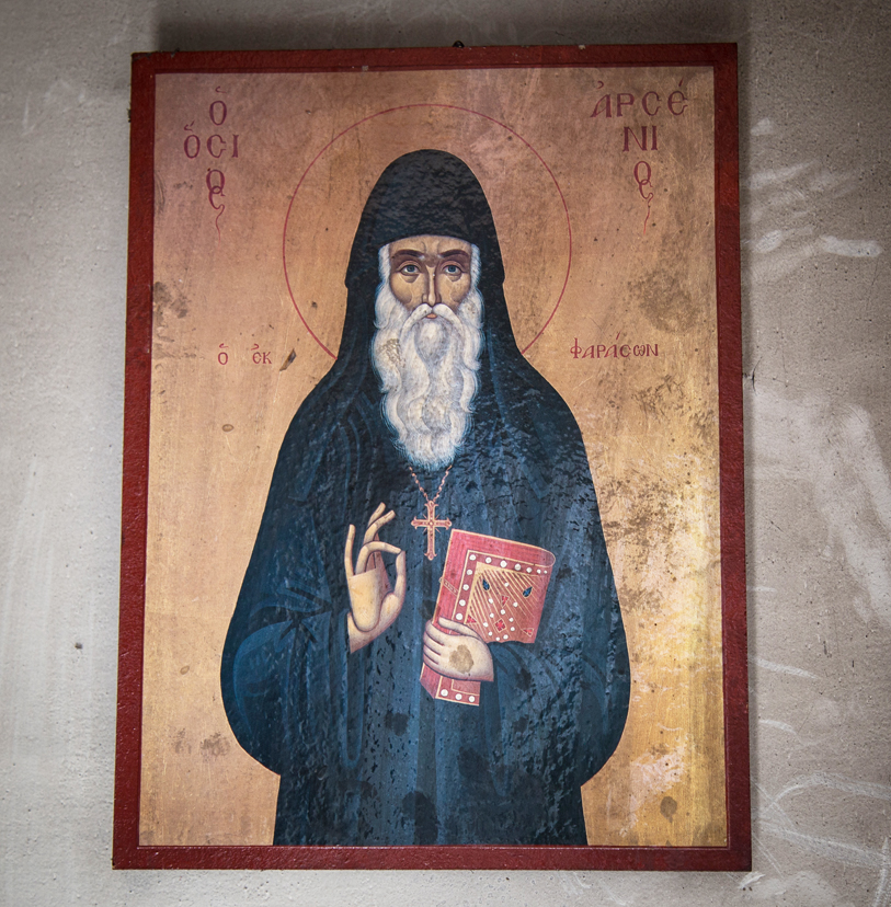 Don’t let this guy fool you, women’s knees are not a-ok in monasteries.