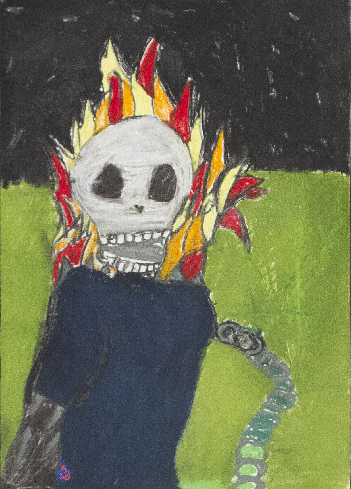 Flaming Skull