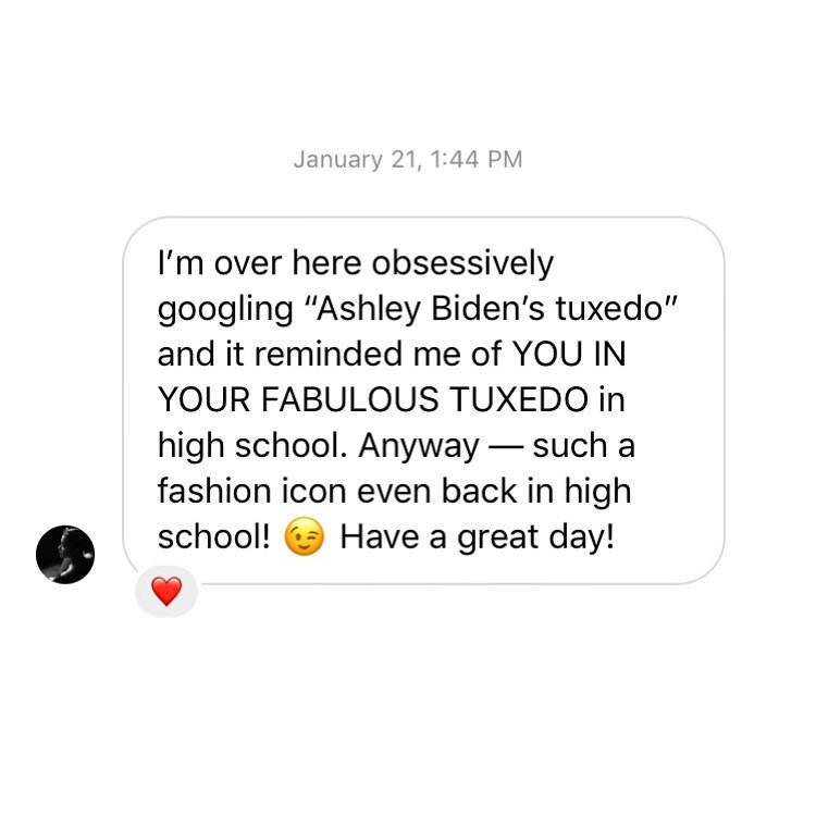 Kind of a shit week . . . I mean, kind of a shit year, really . . . but looked at this account for the first time since October and found this message waiting for me. Put a big smile on my face. Thank you for that, @kendallgardnerlucas ❤️ 

AND I CAN