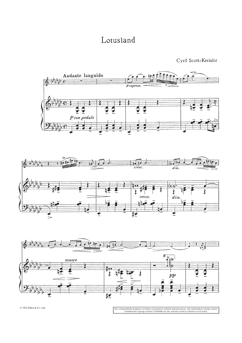 Lotusland - Kreisler arr.