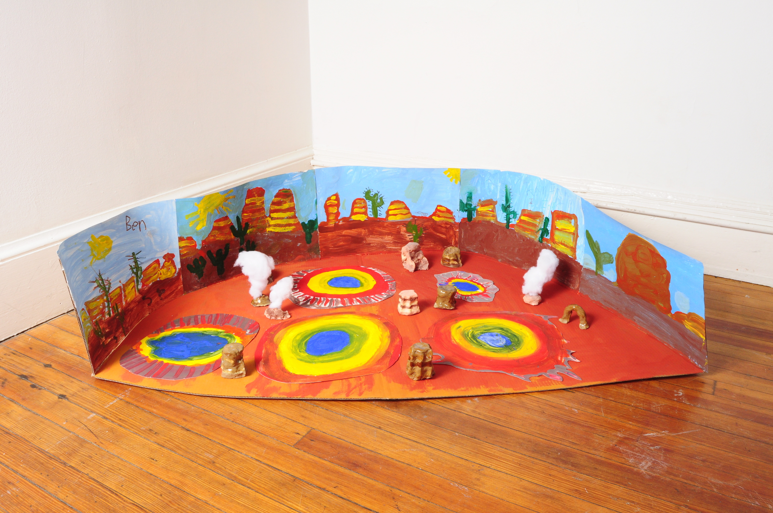  Collaborative diorama of the Great Prismatic Springs for a class on Geology and Natural Phenomena&nbsp; 
