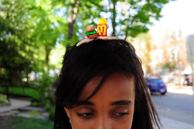  Student with handmade barrette&nbsp; 