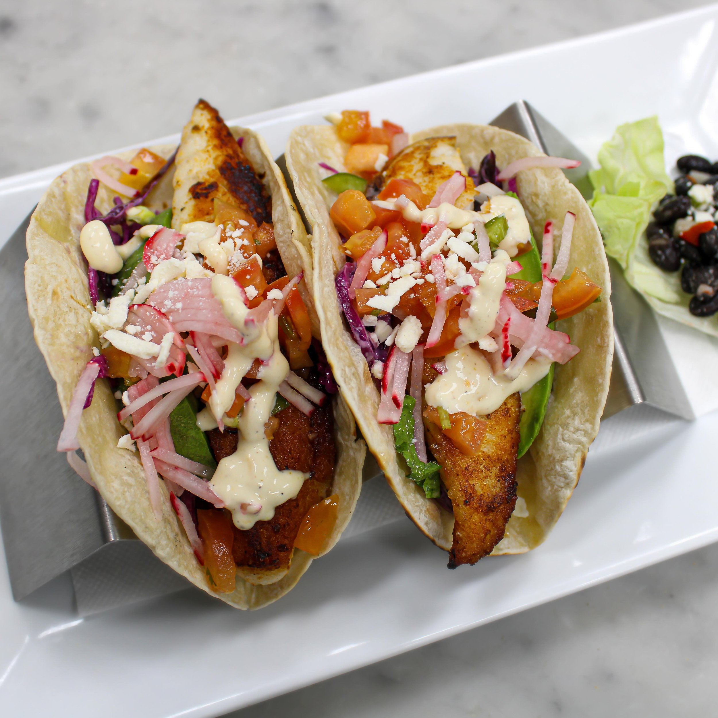 Blackened Fish Tacos 🐟
Red Cabbage Slaw, Avocado, Radish, Queso Fresco, Cumin Citrus Aioli, Pico de Gallo, Corn Salsa

510 Lexington Avenue Mount Kisco, NY 10549
914 244 3663

#foodie #westchestereats #914eats #914food #westchesternyeats