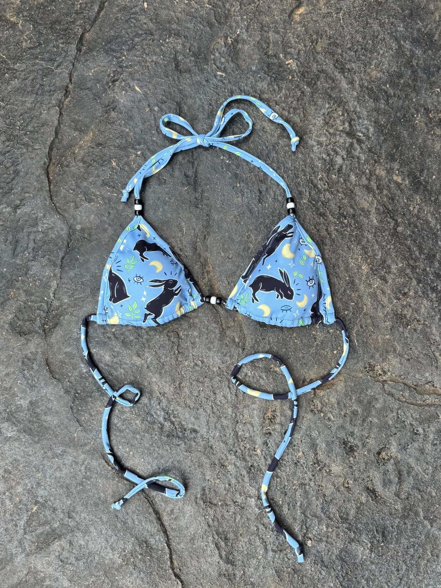 Bunny Print String Top with Beads.jpg