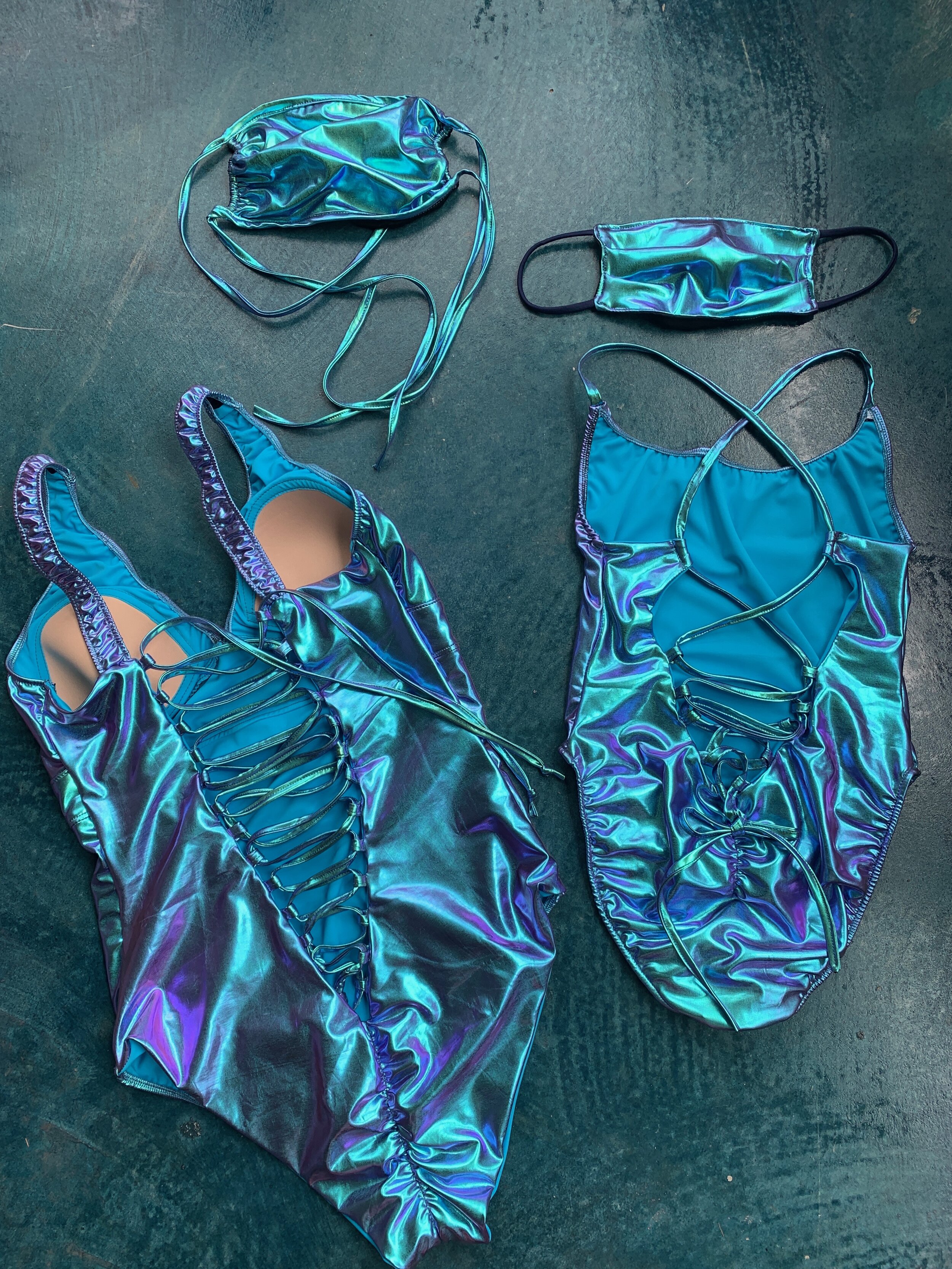 Matching Adult+Kid Suits with Matching Masks