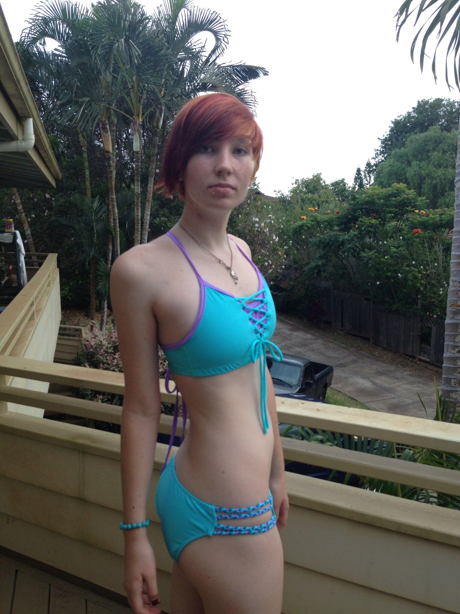 Pale Redhead Bikini