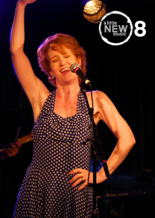 Singing at "A Little New Music" in 2015, Los Angeles