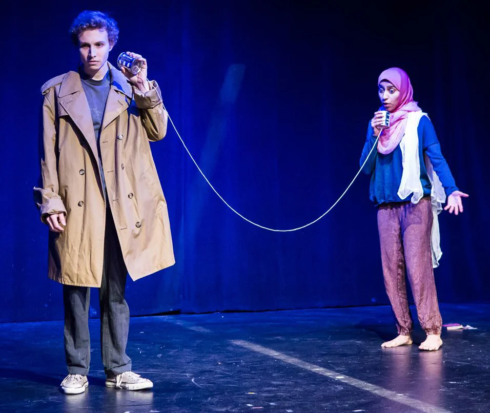 Skyler Gallun and Nikita Tewani in "Chain Link," directed by Lori Kee at Nylon Fusion (NYC)