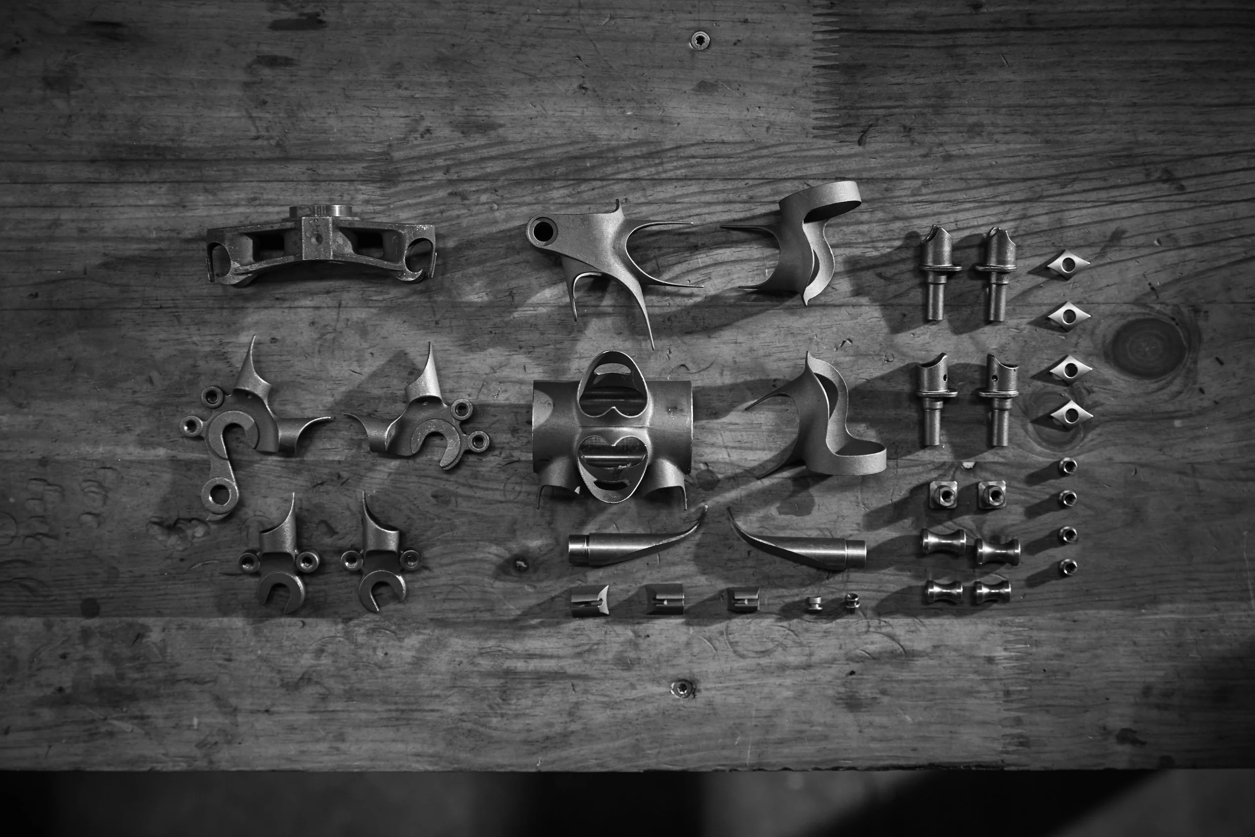 A typical Randonneur lug / dropout / braze-on set