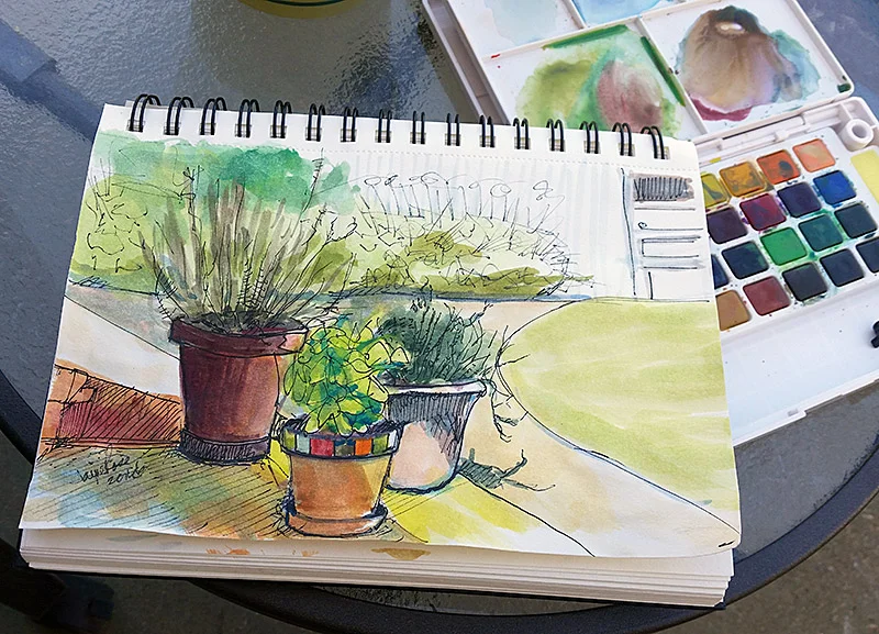 Rosemary, basil, thyme