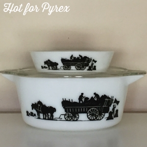 1967 JAJ "Haymaker" - The Haymaker pattern was only available in a few sizes including this casserole (approx. the size of a 475) and cereal bowl.