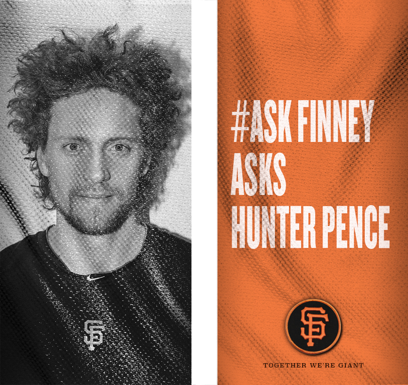 "#HunterPenceSigns" Pole Banner Detail