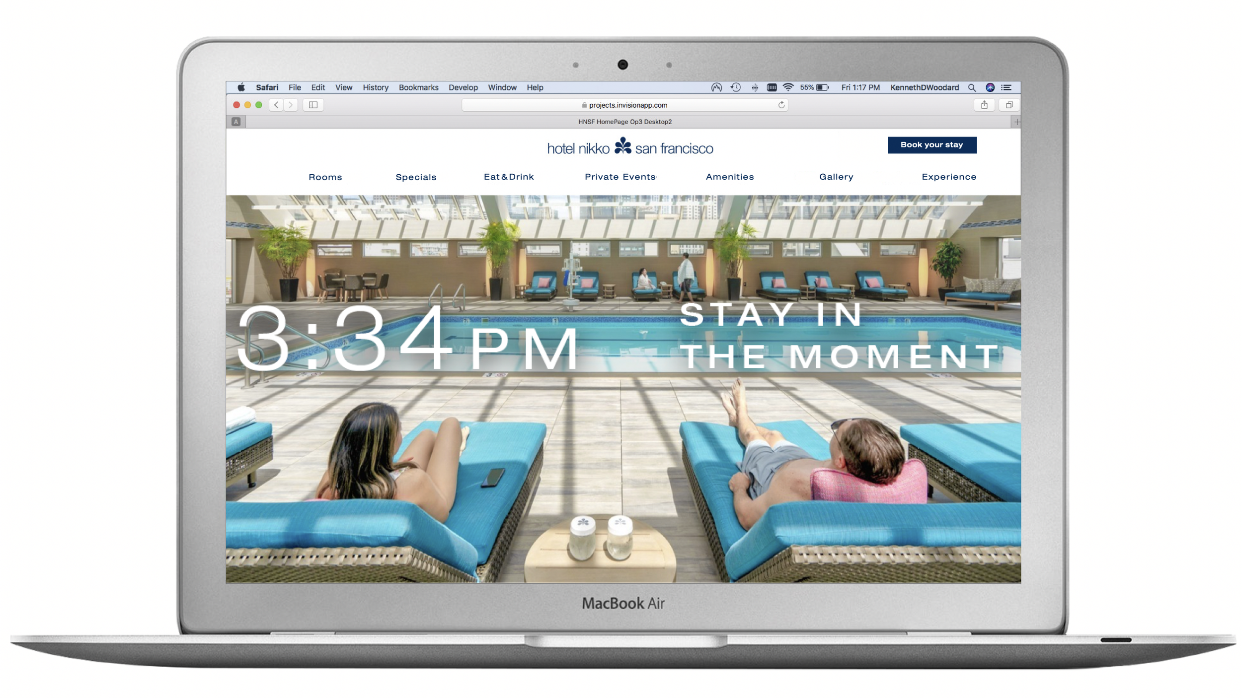We refreshed Hotel Nikko’s website and added an extra dimension to the time stamp, making it a real-time clock. The site appears like a live video feed as if the viewer is watching what’s happening at any given moment.