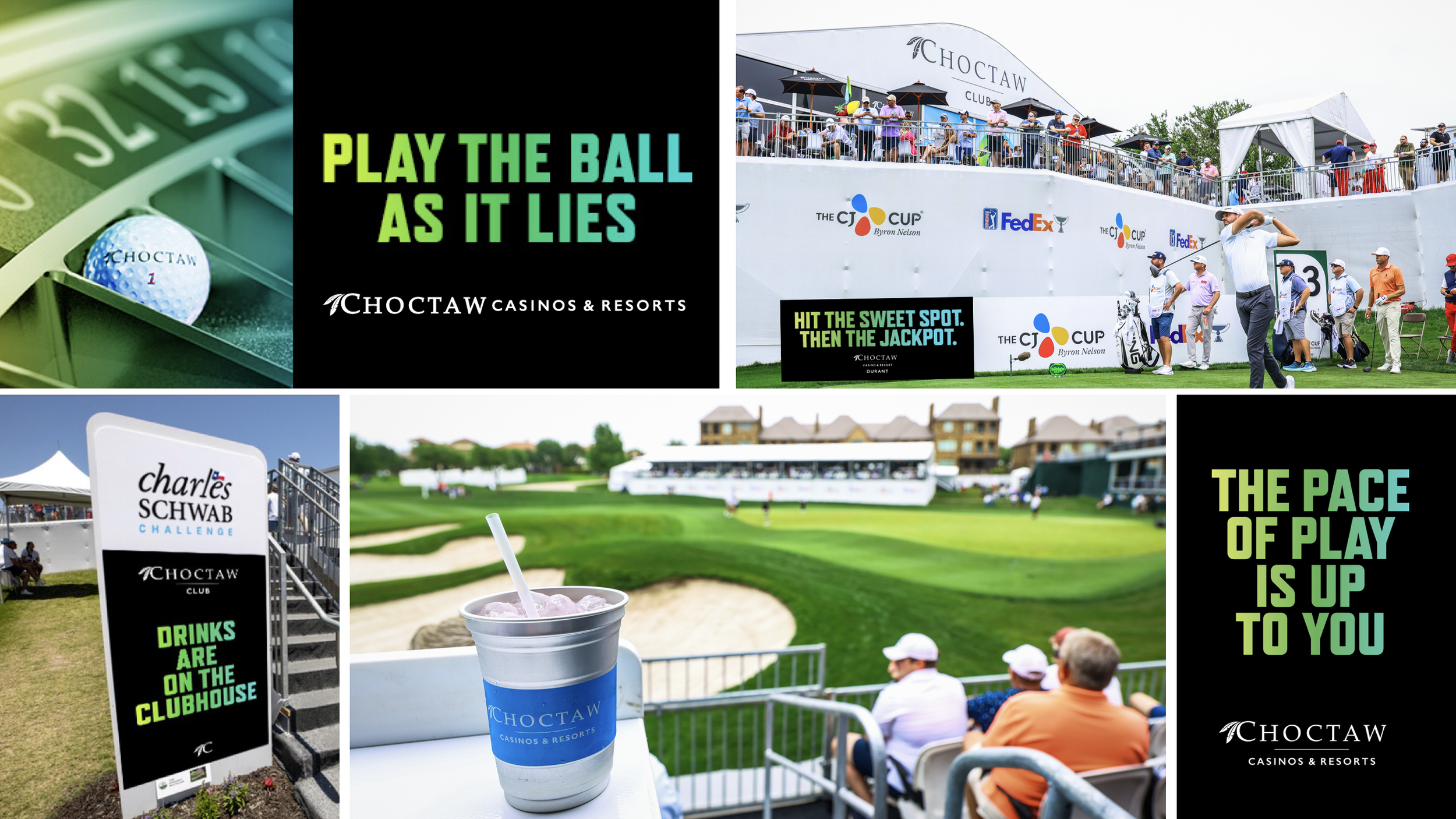 Signage for various placements around the course and via social posts