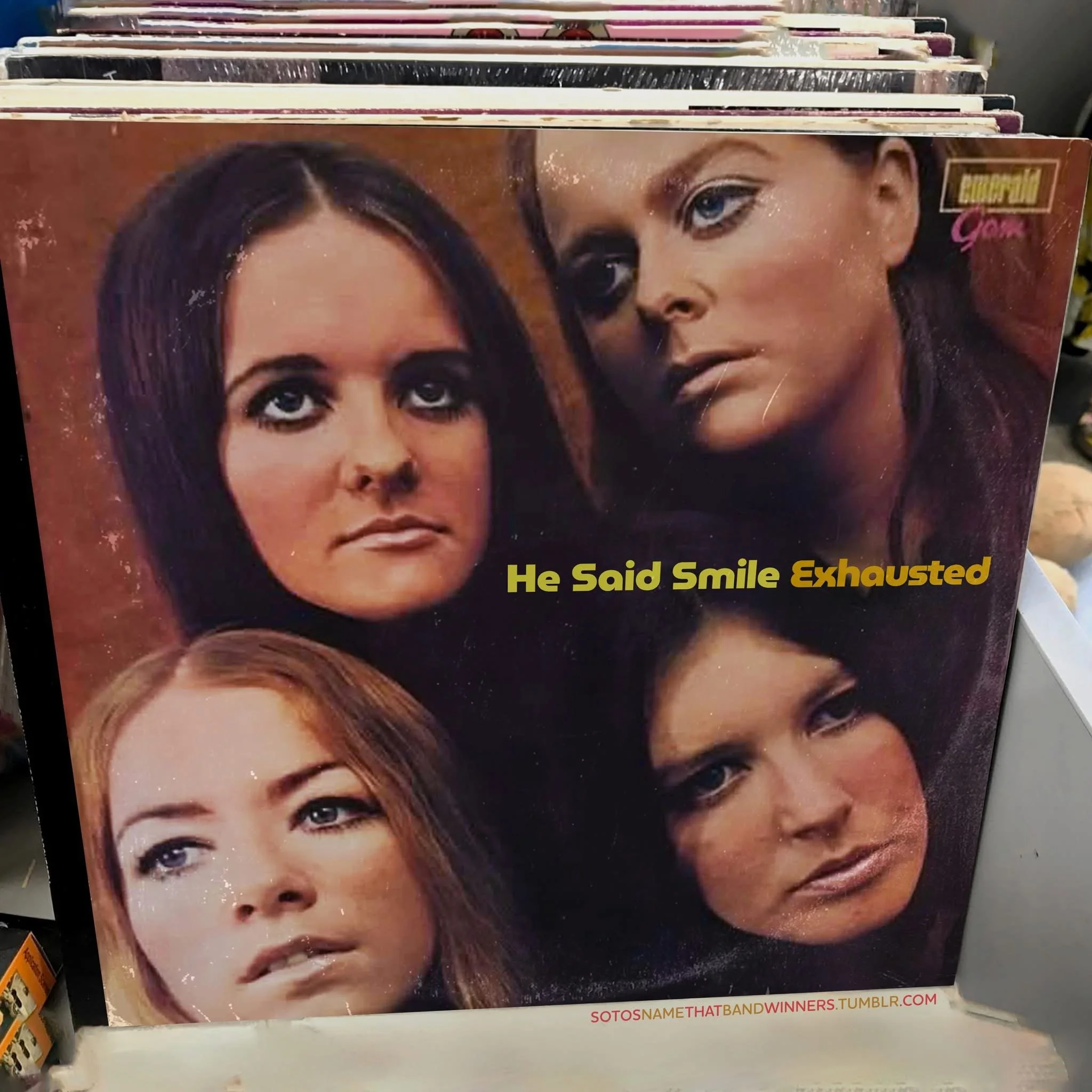  Band Name Winner “He Said Smile”:  Lesly Pyle  Album Name Winner “Exhausted”:  Irena Jaroszewski  