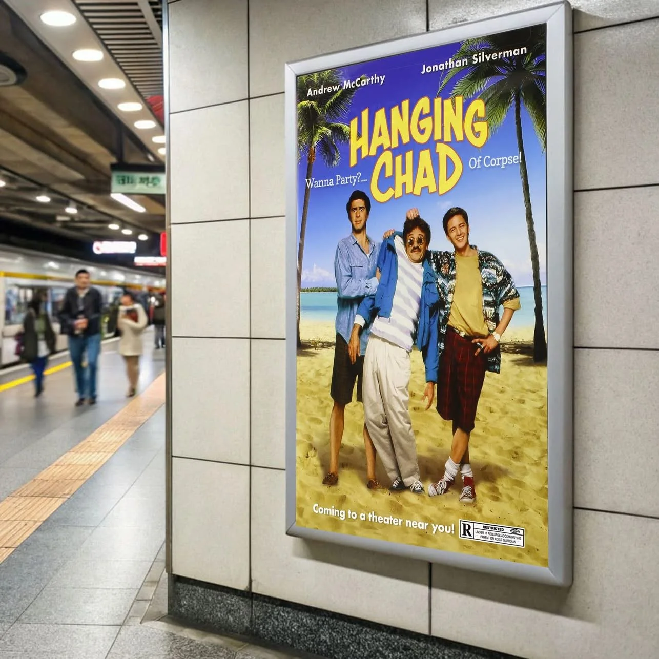  This "Movie Re-Name" Winner:  Lesly Pyle  Movie:  “Hanging Chad”   The "Tagline" Winner:  Mark Mazut  Tagline:  “Wanna Party? Of Corpse!”  