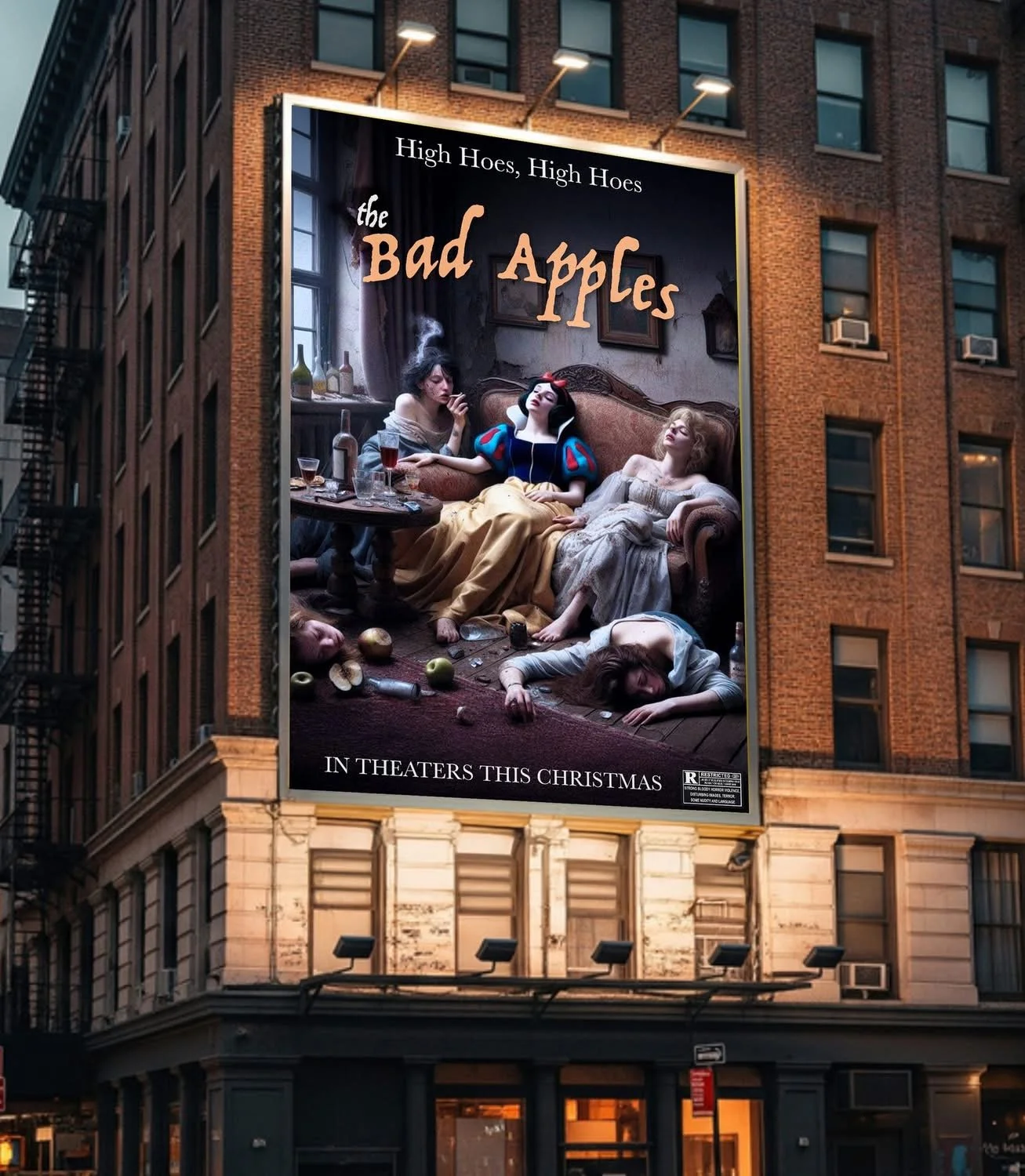  This "Movie Re-Name" Winner:  Lesly Pyle  Movie:  “The Bad Apples”   The "Tagline" Winner:  Mark Mazut  Tagline:  “High Hoes, High Hoes”  