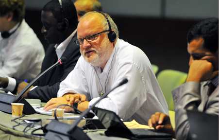 BAN's Jim Puckett speaks out for environmental justice at the Basel Convention