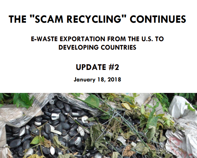 Watchdog Group's GPS Trackers Find "Certified Fake Recyclers" in Texas, Georgia and Florida Sending e-Waste to Asia