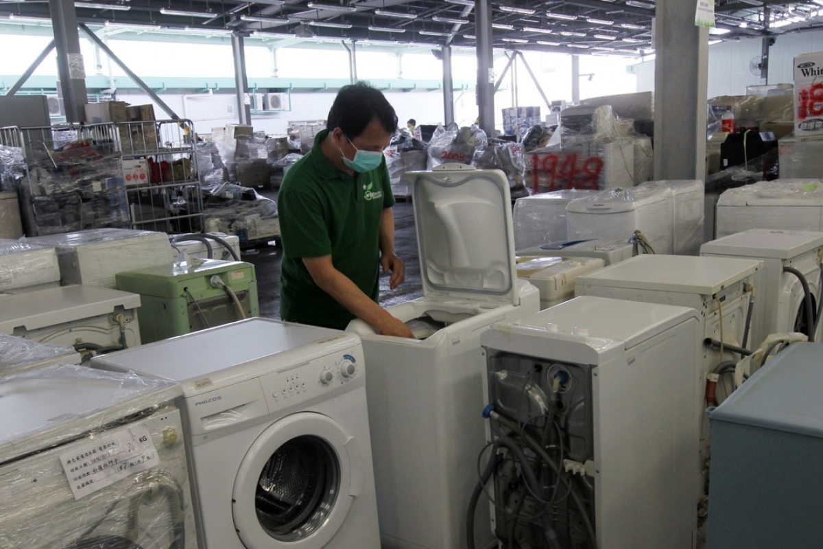 Washing machines are included in the long-awaited recycling scheme. Photo: Edward Wong