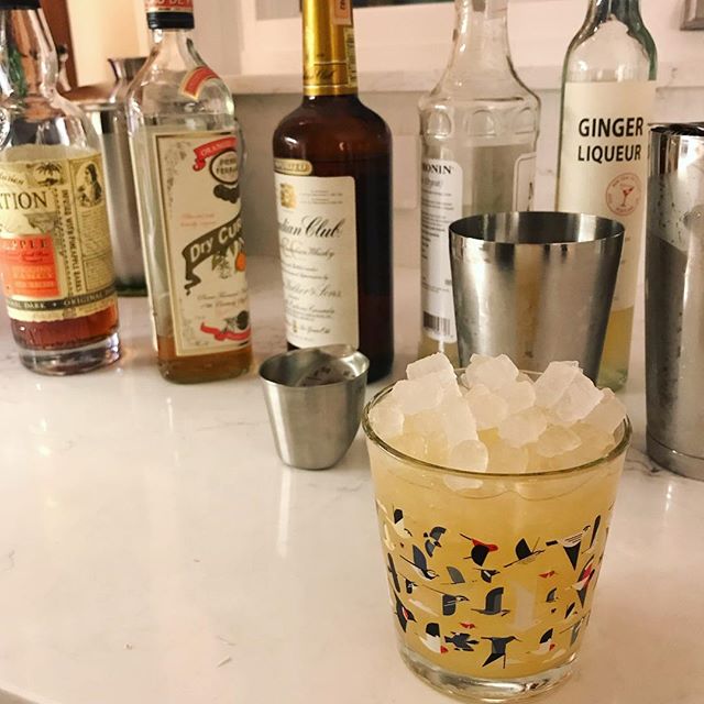 Vintage scotch Mai Tai using a 1982 bottle of @canadianclub It’s quite delish, especially with that mound of @thefirstbuild nugget ice. Thanks @liquorary for the recipe! #maitai #cocktails #opalnuggetice
