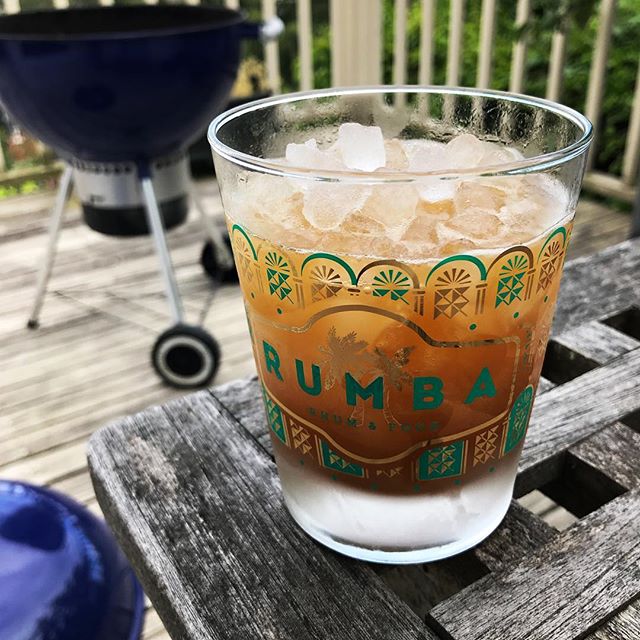 Memorial Day jet pilot and grilling. Hope everyone is having an equally great day! #memorialday #cocktails #rum #tiki #jetpilot #grilling #onthedeck