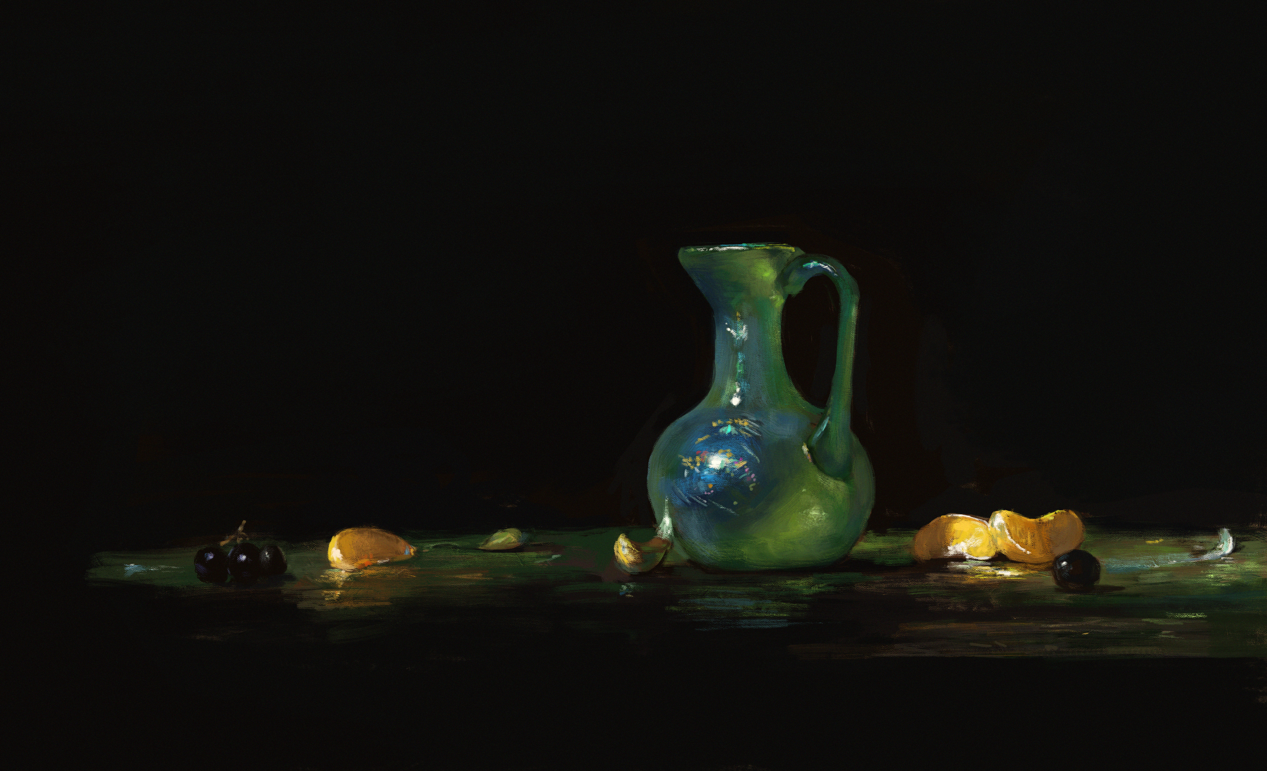 Estudo de obra de David Leffel