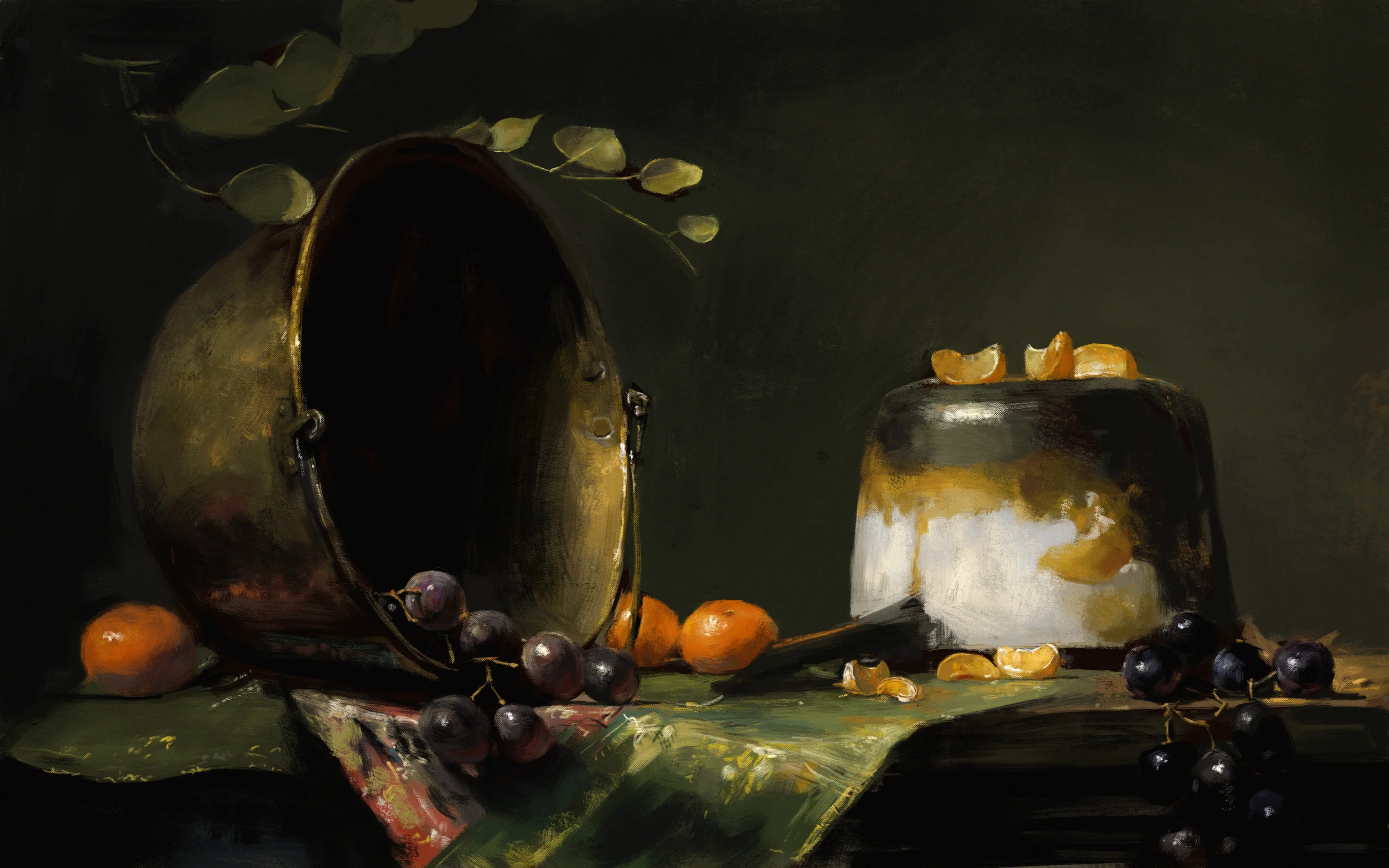Estudo de obra de David Leffel
