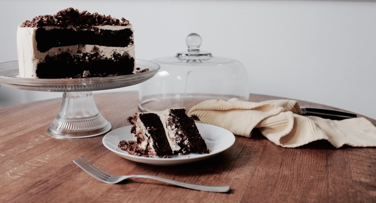 Chocolate Maple Cereal Crunch Cake