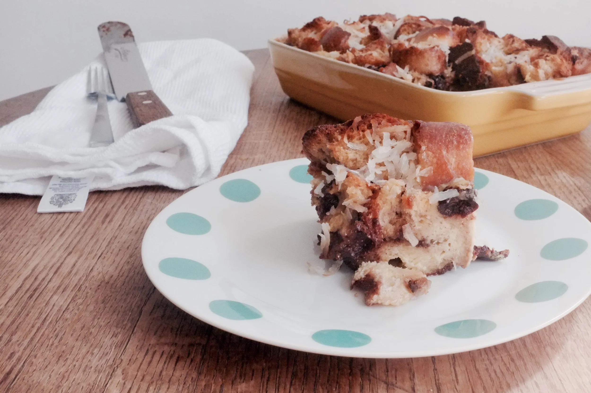 Cherry Chocolate Bread Pudding
