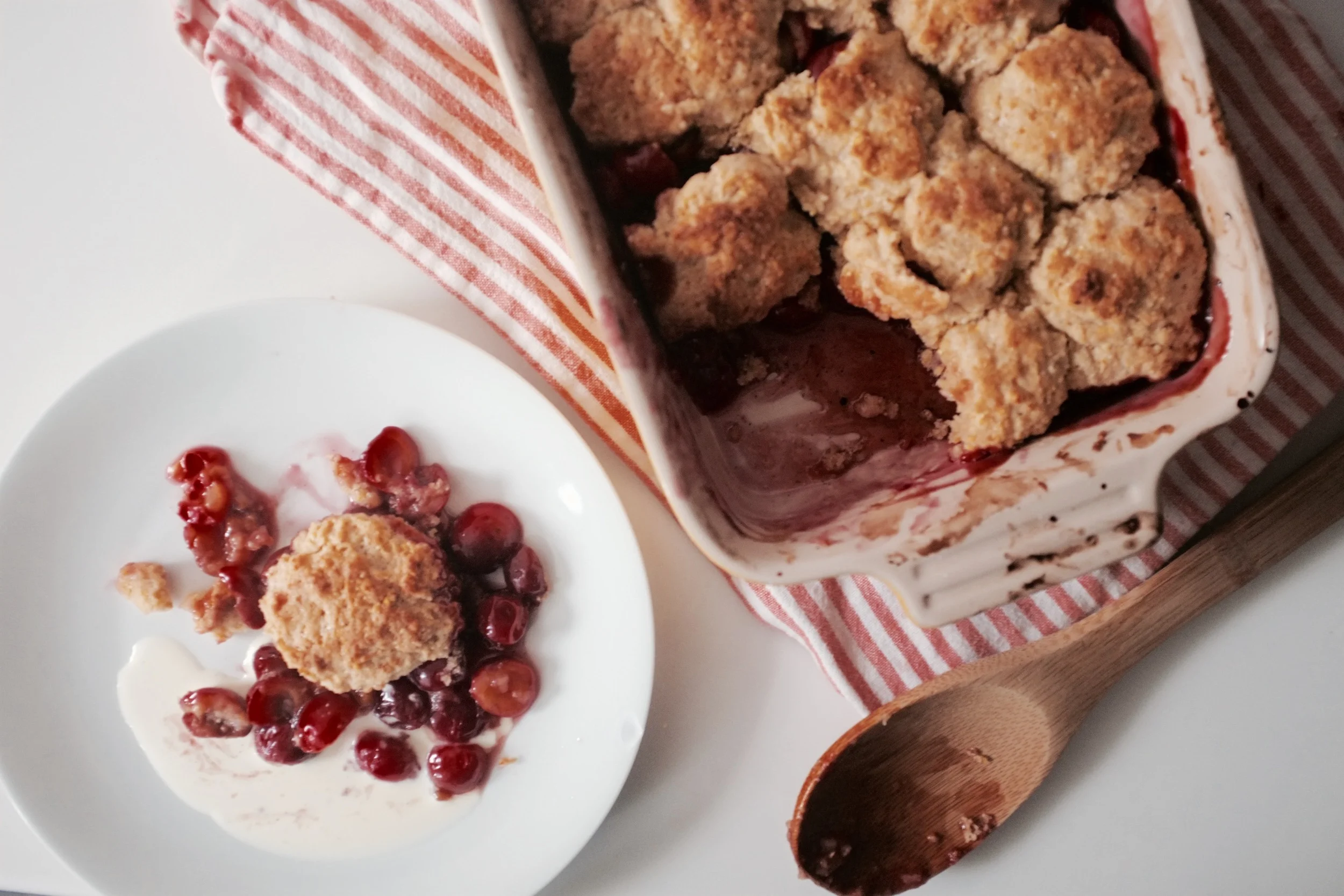Sour Cherry Cobbler