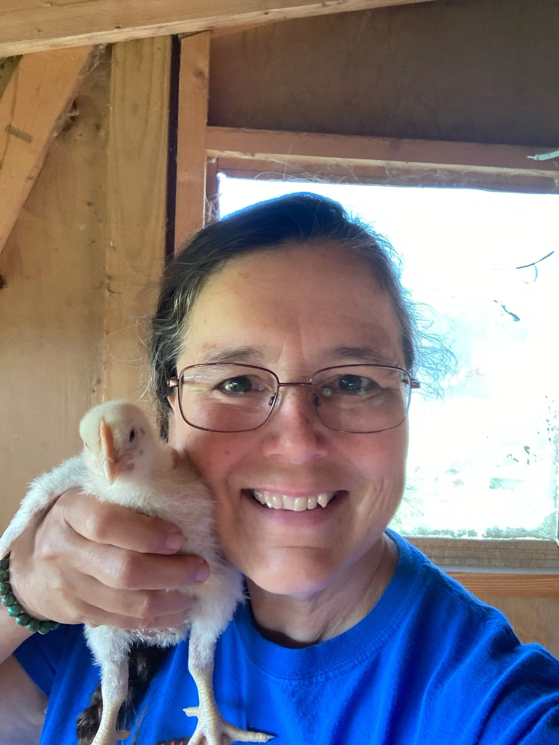 Smushing at two weeks.