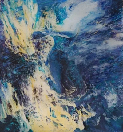 Narayani 2011 oil/canvas 84x78in